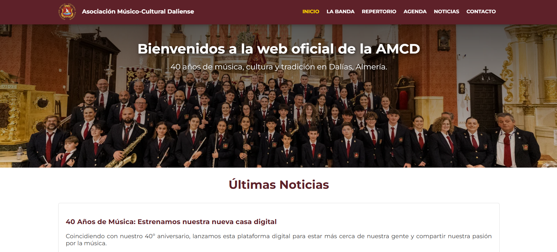 40 Años de Música: Estrenamos nuestra nueva casa digital
